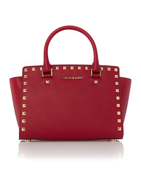 michael kors bags red|Michael Kors red tote bag.